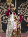 An artist from Uttar Pradesh posing as Lord Krishna