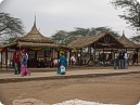 Stalls in fair giving rural look