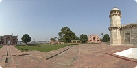 Back side view of Itmad-Ud-Daulah towards the river Yamuna