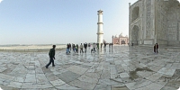 A closer view of Taj Mahal
