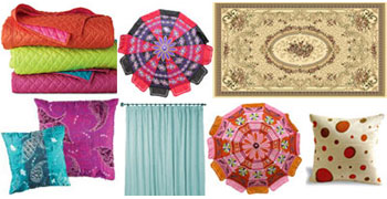 Collection of Garden Umbrella Bed Spreads Carpets Cushion Covers Rugs and Mats Sofa Covers
