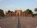 View of multi-storied Akbar Tomb