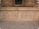 Unexplainable stone carving in Radha Swami Samathi