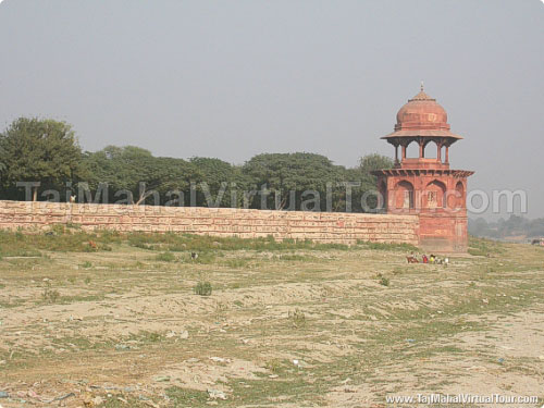 View of Black Taj Mahal situated across the river Yamuna