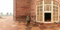 Closer view of Main Entrance to Akbar Tomb