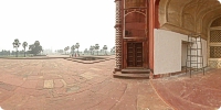 View of one of graves inside Akbar Tomb