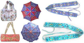 Collection of Premium Bags and Purses , Hat , Ladies Fashion Belts , Sun Umbrella and Walking Sticks