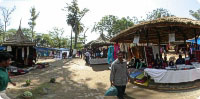 Different stalls of crafts