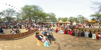 Audience enjoying programs