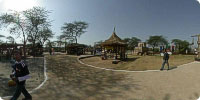 Crafts stalls having rural look
