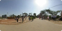 Entry and exit gates of fair grounds