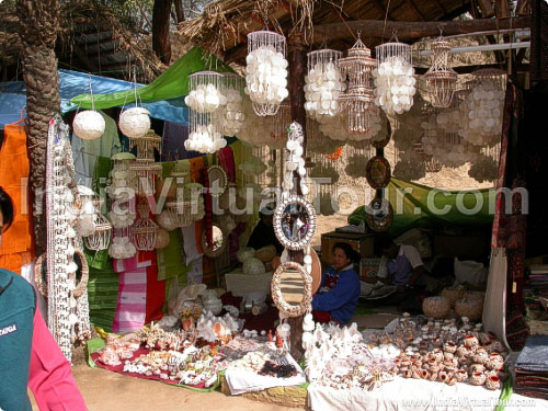 Hangings etc. made from sea products