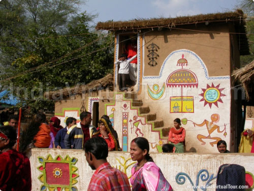 Beautiful painted hut