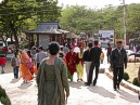 Visitors are on their way to main campus