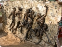 3 D painting made from newspaper