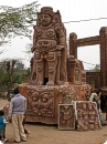 Closer view of model