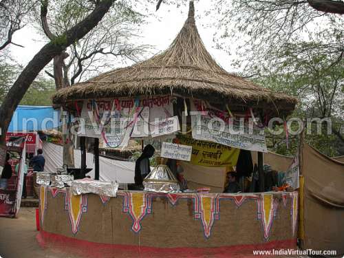 Food stalls in traditional style