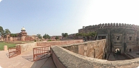 View of Akbari Mahal and Bangali Burj