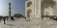 A long Queue to get in Tomb