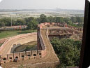Security fencing around the Agra Fort