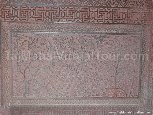 Beautiful stone carving in Turkish Sultana House