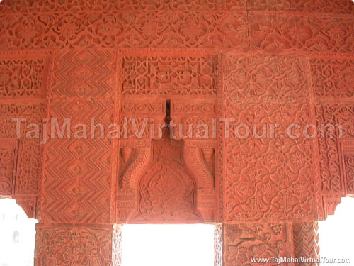 Beautiful stone carving in Turkish Sultana House