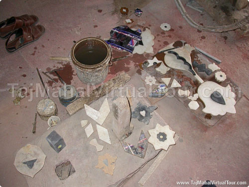 Recreation of damaged parts of stone inlay