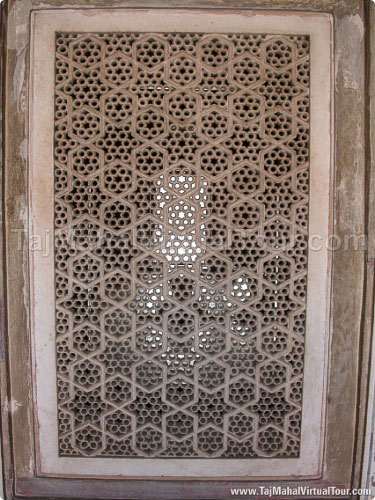 A beautiful carved window from outside of Itmad-Ud-Daulah Tomb