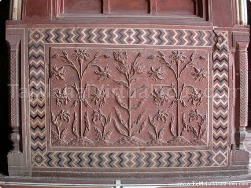 Stone carving on Gateway